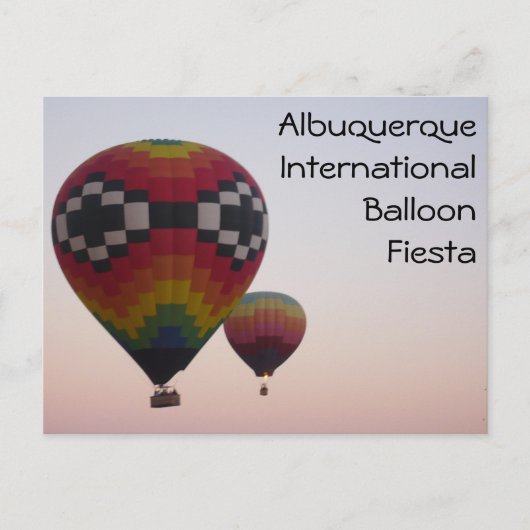 Ballons à air chaud à Dawn carte postale (Devant)