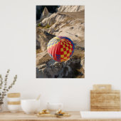 Ballons à air chaud au-dessus de Cappadocia Poster (Cuisine)