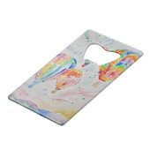 Ballons à air chaud coloré aquarelle peinture (Devant Angle)