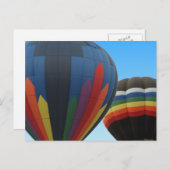 Ballons à air chaud dans la carte postale de vol (Devant / Derrière)