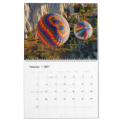 Ballons à air chaud dans le calendrier mural Cappa (Feb 2027)
