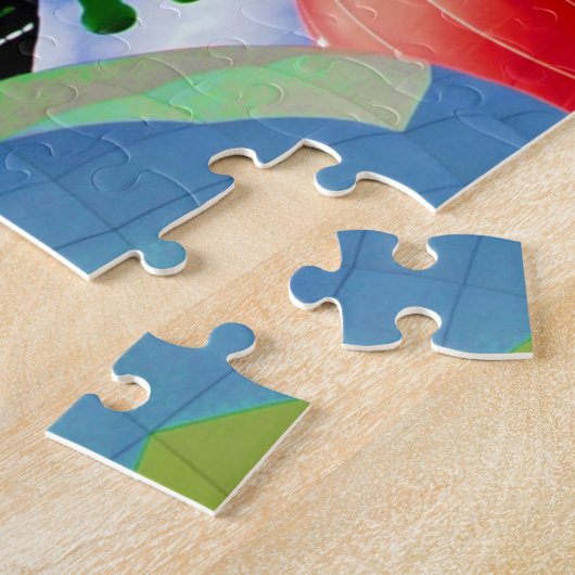 Ballons à air chaud dans le Puzzle des nuages (Côté)