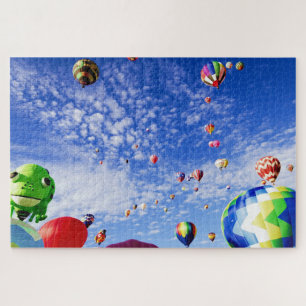 Ballons à air chaud dans le Puzzle des nuages