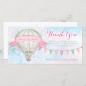 Ballons à air chaud GC Premier anniversaire Merci (Devant / Derrière)