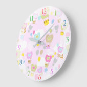 Ballons à air chaud horloge rose (Angle)