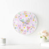 Ballons à air chaud horloge rose (Maison)