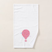 Ballons à air chaud rose (Serviette à main)