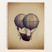 Ballons à air chaud Steampunk avec bateau (Devant)