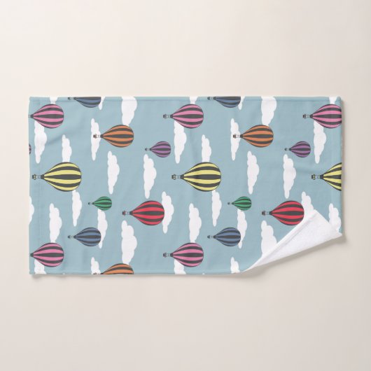 Ballons à air chauds colorés (Serviette à main)