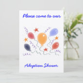 Ballons Adoption Douche invitation (Debout devant)