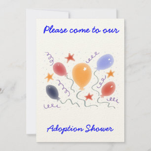 Ballons Adoption Douche invitation