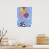 Ballons avec Poster d'art en pingouin Imprimer (Cuisine)
