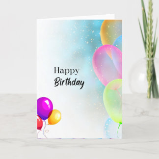 Ballons Birthday Kaart