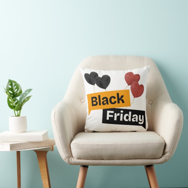 Ballons Black Friday – Coussin de décoration jetab (Chaise)