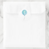 Ballons Bleu Petit Stickers Numéro Anniversaire (Sac)