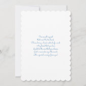 Ballons Bleus Baby shower garçon Invitation (Dos)