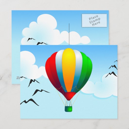 Ballons, carte postale (Devant / Derrière)