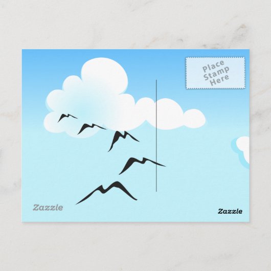 Ballons, carte postale (Dos)