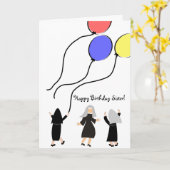 Ballons catholiques de carte d'anniversaire de (Fleur jaune)