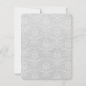 Ballons Coeur Bleu Mariage Carte RSVP (Dos)