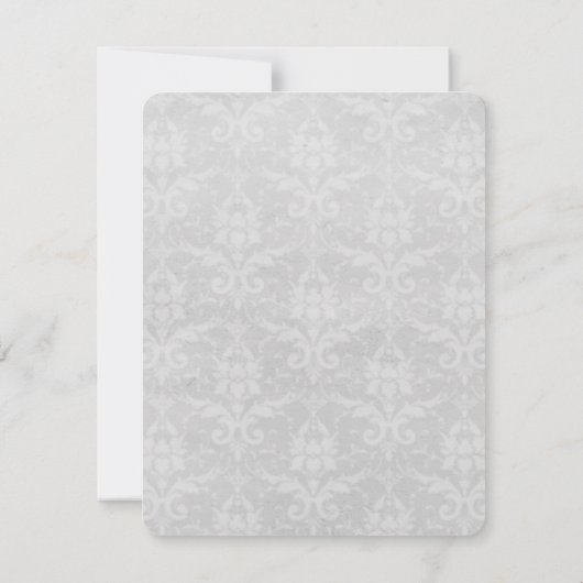 Ballons Coeur Bleu Mariage Carte RSVP (Dos)