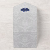 Ballons Coeur Bleu Mariage Tout en une invitation (Dehors)