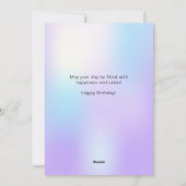 Ballons colorés Bonne carte de voeux d'anniversair (Dos)