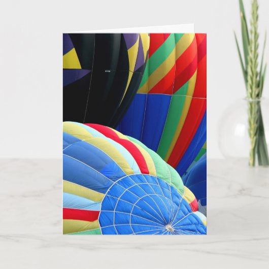 Ballons colorés Carte de voeux (Devant)