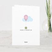 Ballons colorés Carte de voeux Anniversaire (Dos)