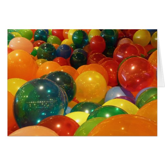 Ballons colorés Design de fête (Devant Horizontal)