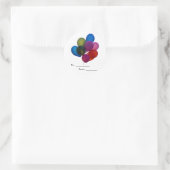 ballons colorés, Stickers (Sac)