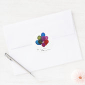 ballons colorés, Stickers (Enveloppe)