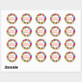 Ballons colorés - Stickers Joyeux Anniversaire (Feuille)