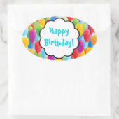 Ballons colorés - Stickers Joyeux Anniversaire (Sac)