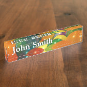 Ballons Colorful Party-ontwerp Naambordje (Zijkant)