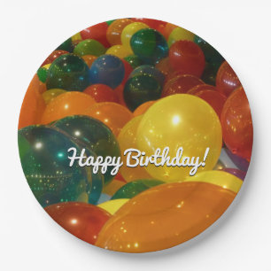 Ballons Colorful Party-ontwerp Papieren Bordje