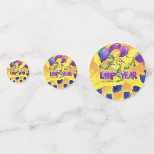 Ballons Confetti de l'année bissextile (Derrière)