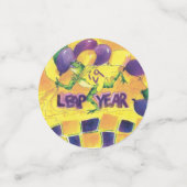 Ballons Confetti de l'année bissextile (Petit recto)