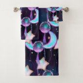 Ballons cosmiques | Blue Purple Moon Stars Planète (En situation)