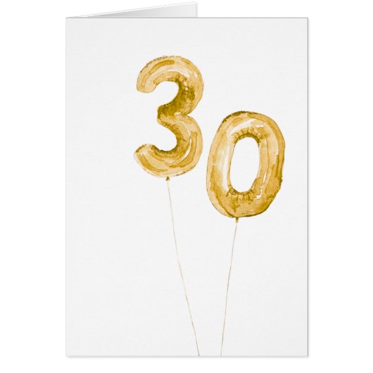 ballons d'anniversaire 30 ans or (Devant)