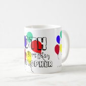 Ballons d'anniversaire 60e Mugs de nom personnalis (Devant droit)