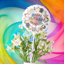 Ballons d'anniversaire aux cochons de Guinée migno