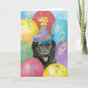 Ballons d'anniversaire Carte de chien belge