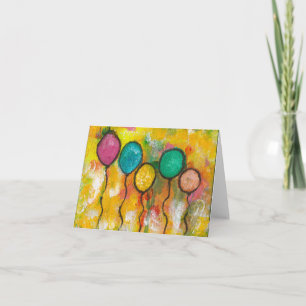 Ballons d'anniversaire - Carte de voeux vierge