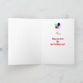 Ballons d'anniversaire colorés pour carte Brother (Intérieur)