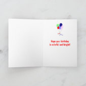 Ballons d'anniversaire colorés pour carte maman (Intérieur)
