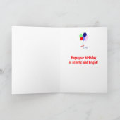 Ballons d'anniversaire colorés pour carte Son (Intérieur)