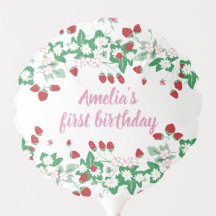 Ballons d'anniversaire de fraises