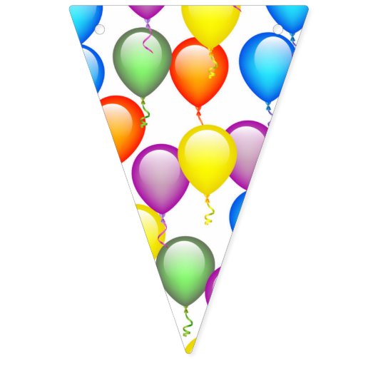 Ballons d'anniversaire drapeaux de bannière (Premier drapeau)