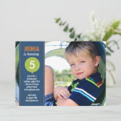 Ballons d'anniversaire - Invitation d'anniversaire (Debout devant)